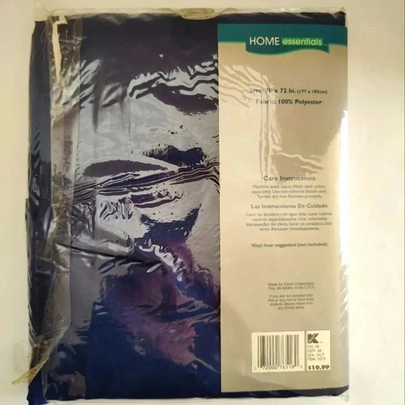 Home Essentials Fabric Shower Curtain, New, Iron Scroll, 70x72 Inches - Picture 2 of 2